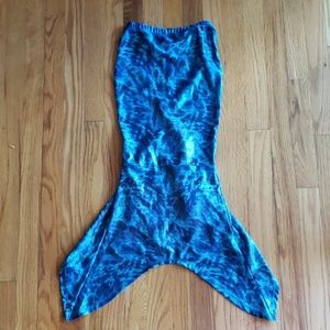 Justice mermaid tail swim cover sz xs/s
